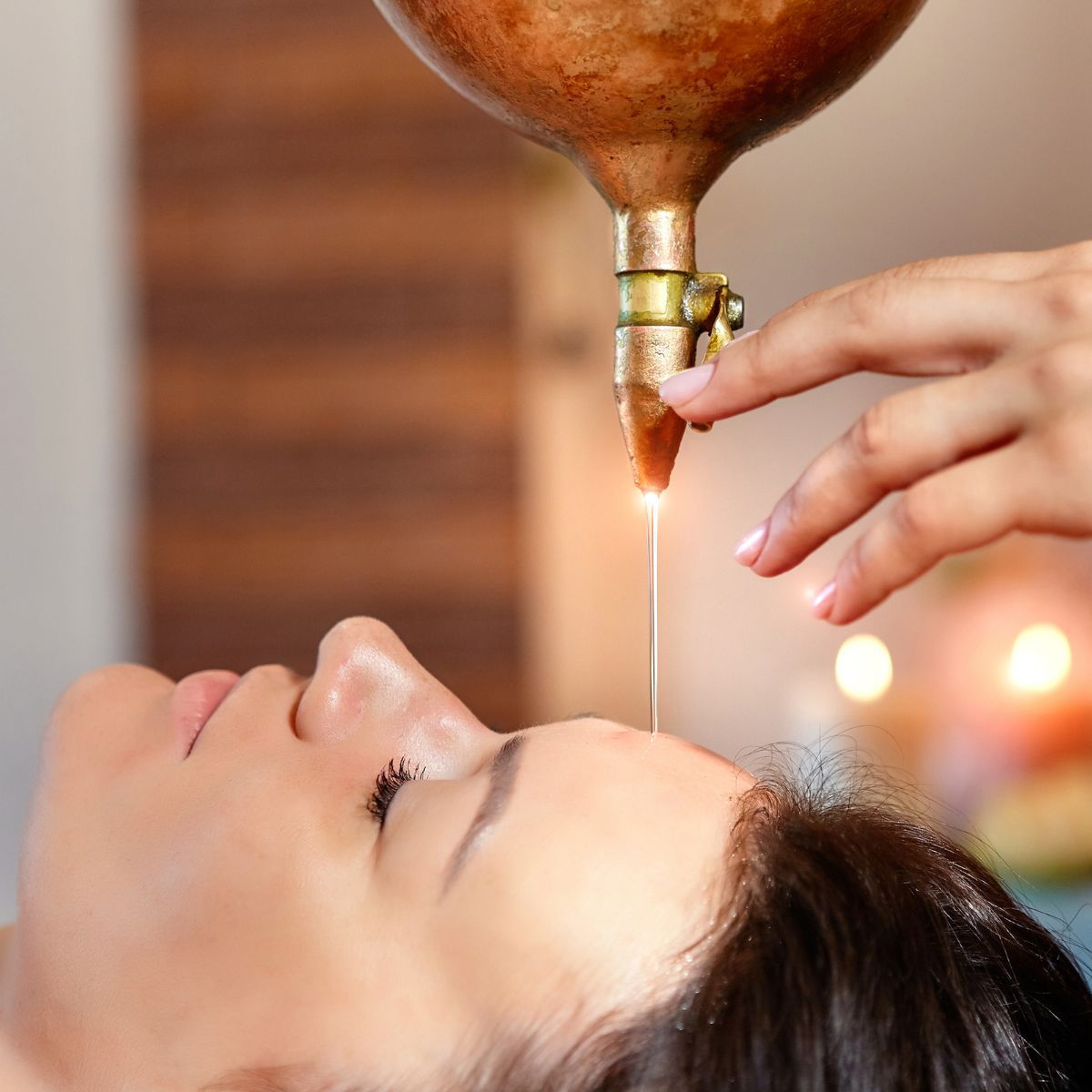 Shirodhara therapy at AYURRARTH